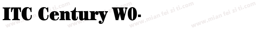 ITC Century W0字体转换